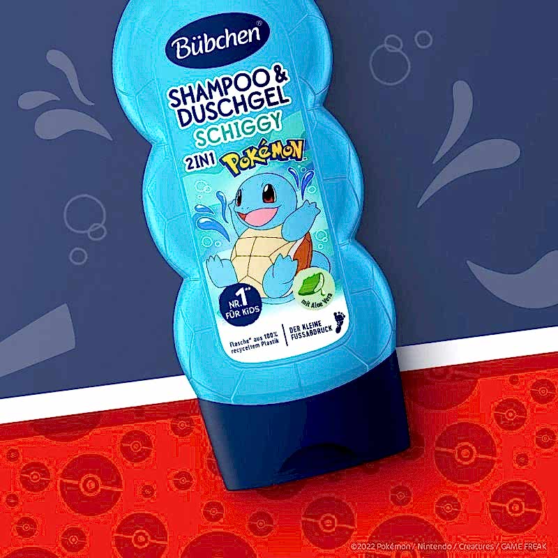 Bübchen Çocuk Şampuan&Duş Jeli 2 in 1 Pokemon Schiggy 230 ml