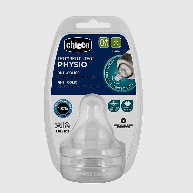 Chicco Wellbeing Silikon 2'li Biberon Emziği 0 ay+