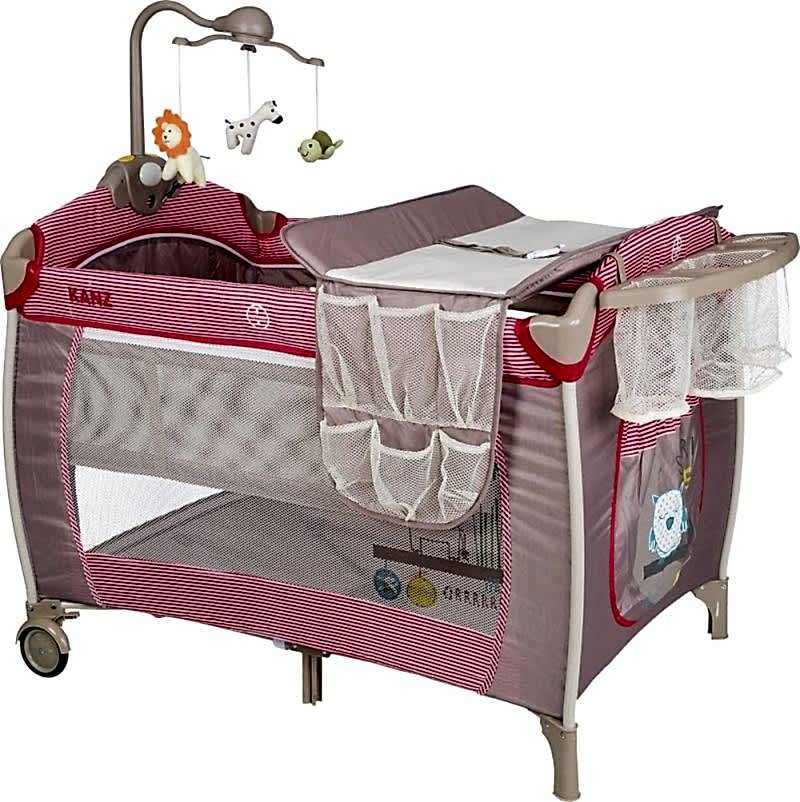 Kanz Hamburg 70x110cm Dönenceli Oyun Parkı Seyahat Yatağı - Kırmızı