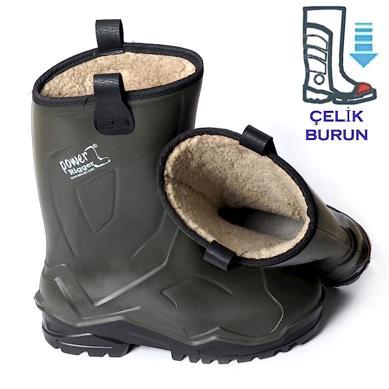 Pollyboot Power Rigger Çizme Çelik Blu 43 Numara