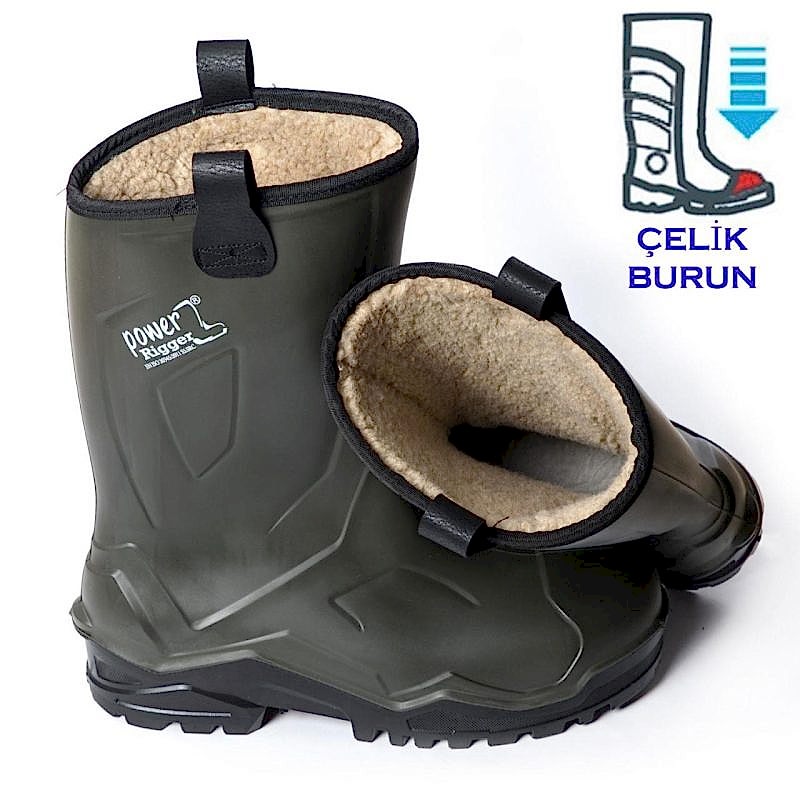 Pollyboot Power Rigger Çizme Çelik Blu 46 Numara