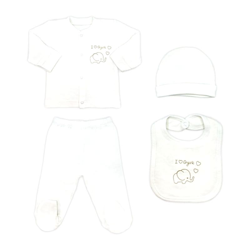 Sema Baby Organic&nbsp; 5 Parça Hastane Çıkışı Zıbın Seti